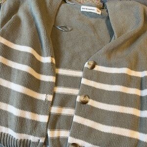 Mon & Madison Green Striped Cardigan